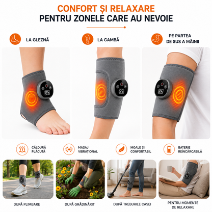 Gleznă, Gambă și Braț – Masaj cu Încălzire