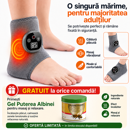 Gleznă, Gambă și Braț – Masaj cu Încălzire