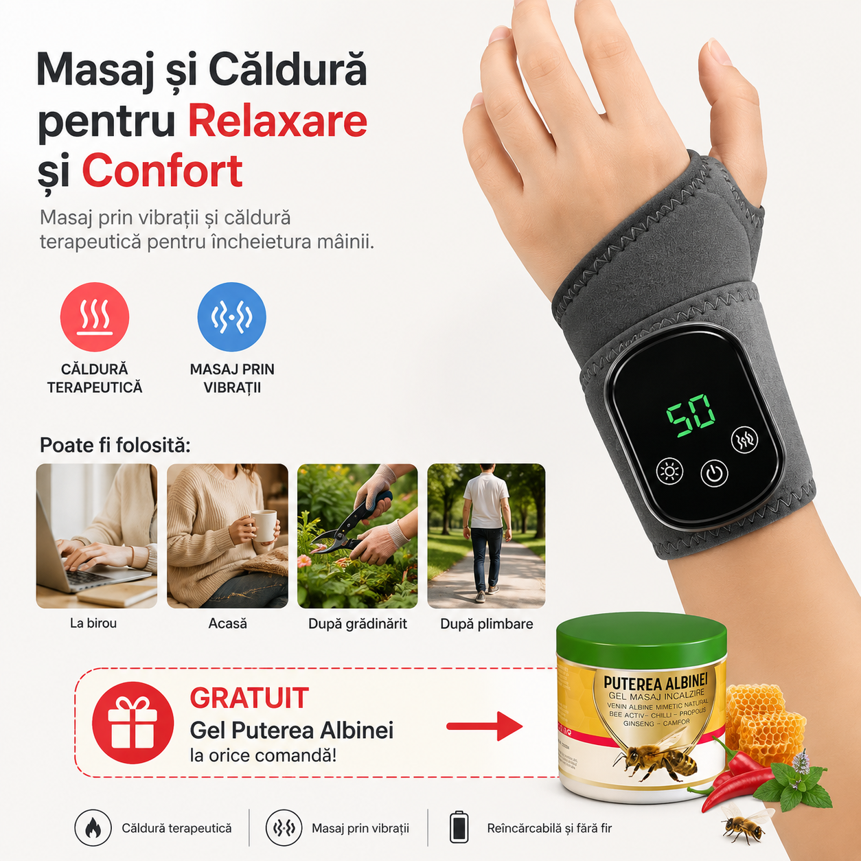 Incheietură – Masaj cu Încălzire